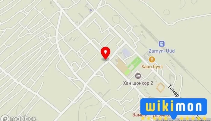 гэсэн газрын зураг Хөвсгөл буудал Зочид буудал дээр Замын-Үүд