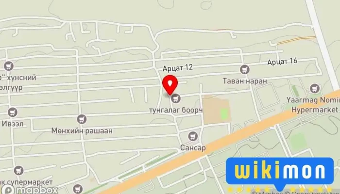 гэсэн газрын зураг ХУД - 4 хороо  дээр Улаанбаатар