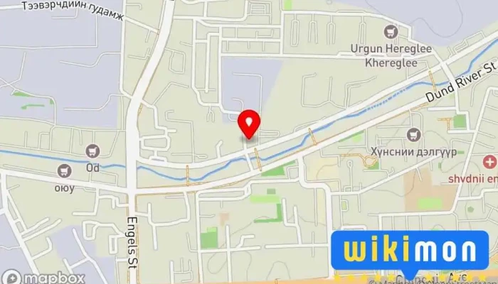 гэсэн газрын зураг Khugjliin Urtoo Co., Ltd Цахим худалдааны үйлчилгээ дээр Улаанбаатар