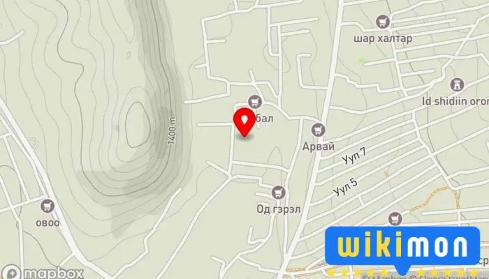 гэсэн газрын зураг Хүүхдийн баясгалант Өдөр өнжүүлэх төв дээр Улаанбаатар