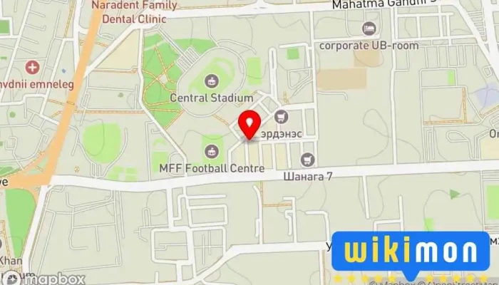 гэсэн газрын зураг Хүүхдийн эмнэлэг Эмнэлэг дээр Улаанбаатар