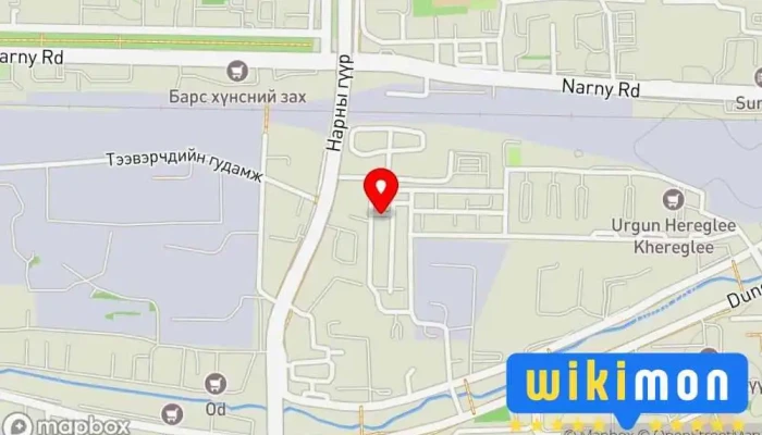 гэсэн газрын зураг Хүүхдийн эмнэлэг Эмнэлэг дээр Улаанбаатар