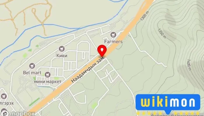 гэсэн газрын зураг Хүүшийн зоорь Нийтийн тээврийн буудал дээр Улаанбаатар