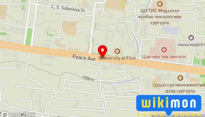 гэсэн газрын зураг Кино Үйлдвэр Нийтийн тээврийн буудал дээр Улаанбаатар