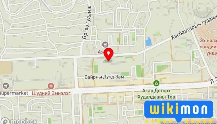 гэсэн газрын зураг Манай эмнэлэг ӨЭМТ (14-р хороо) Эмнэлэг дээр Улаанбаатар