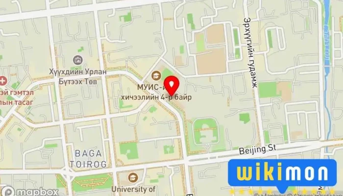 гэсэн газрын зураг Мандах Цайны газар дээр Улаанбаатар