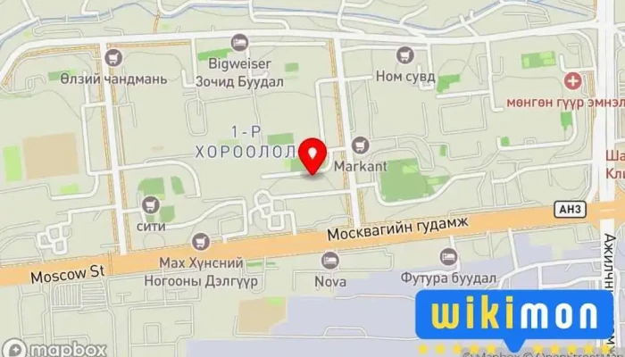 гэсэн газрын зураг Машин Ачилт Тээврийн үйлчилгээ дээр Улаанбаатар