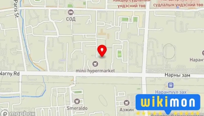гэсэн газрын зураг Машины зогсоол Автомашины зогсоол дээр Улаанбаатар