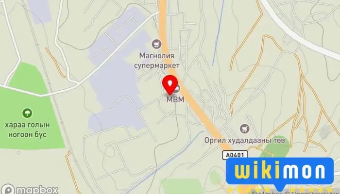 гэсэн газрын зураг MBM HOTEL Зочид буудал дээр Дархан