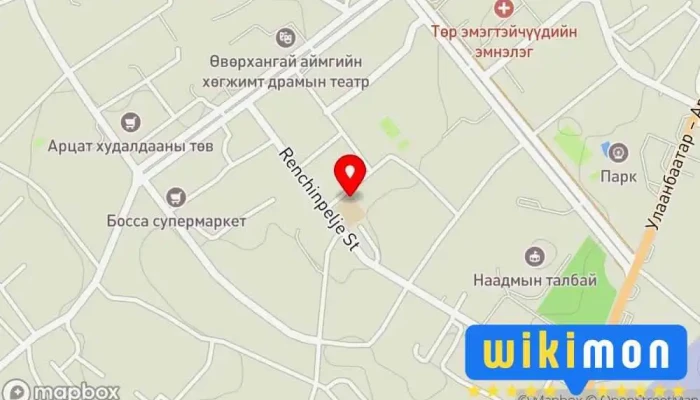 гэсэн газрын зураг Merged school Сургууль дээр Арвайхээр