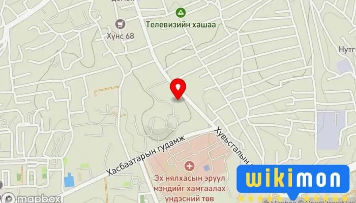 гэсэн газрын зураг MNB Телевизийн Станц дээр БГД - 11 хороо