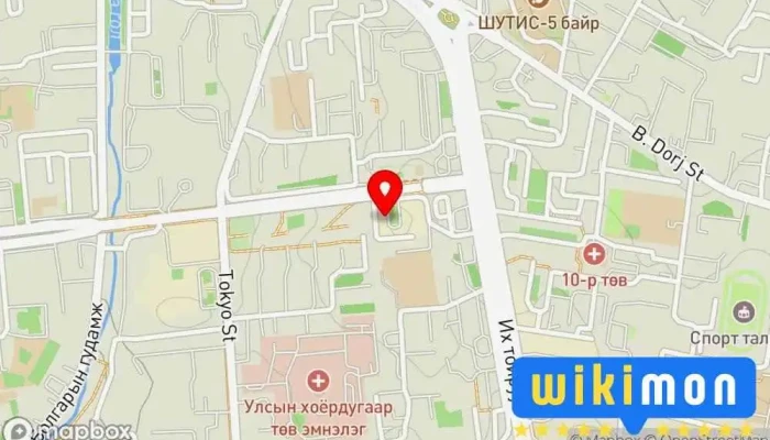 гэсэн газрын зураг Монгол Шуудан 49-р Салбар Шуудан дээр БЗД-ийн 3-р хороо