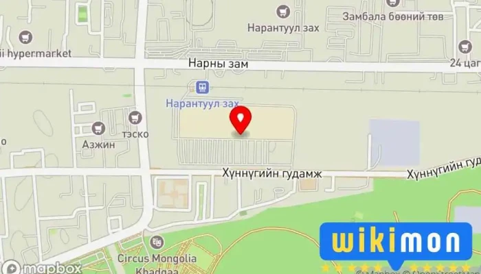 гэсэн газрын зураг МОНГОЛ ШУУДАН ХК 56-р салбар Шуудан дээр Дүнжингарав худалдааны төв