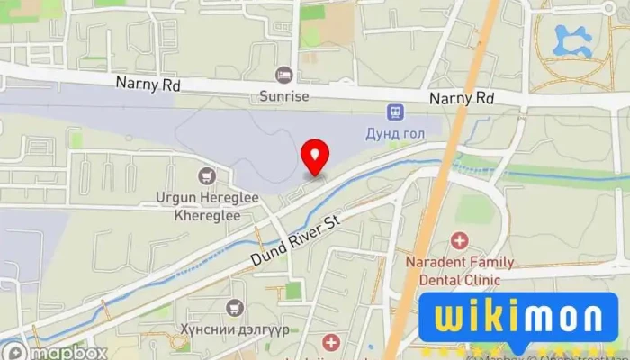 гэсэн газрын зураг Монгол төв Бизнесийн Төв дээр Улаанбаатар