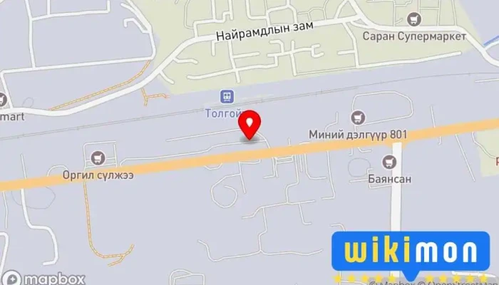 гэсэн газрын зураг Mongol-Transs Tamozhnya Гаалийн газар дээр СХД - 20 хороо