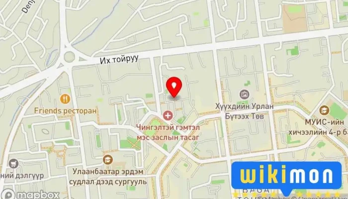 гэсэн газрын зураг Монголын Барилгын Материал Үйлдвэрлэгчдийн Холбоо Виртуал офисын түрээс дээр Улаанбаатар 15140