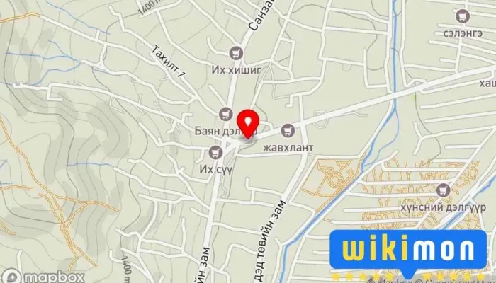 гэсэн газрын зураг Мопед Засвар Автомашин засварын газар дээр Улаанбаатар