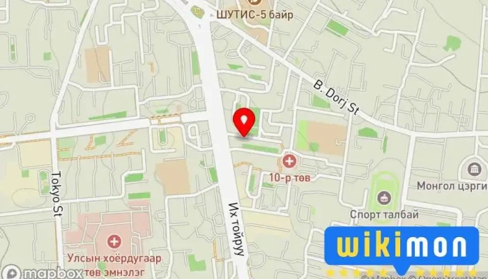 гэсэн газрын зураг мөрдөс оёдол Хувцасны дэлгүүр дээр Улаанбаатар