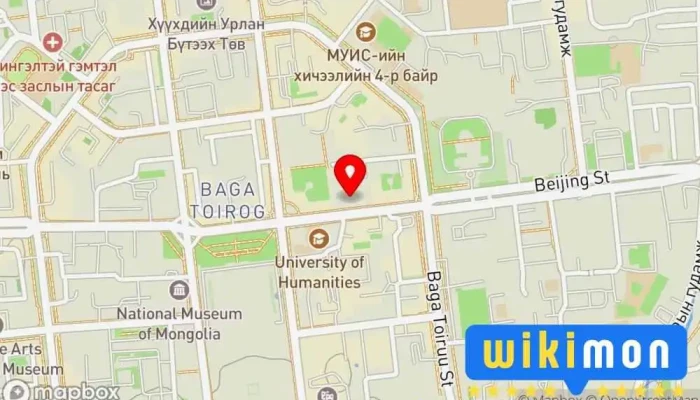 гэсэн газрын зураг МУИС цахим номын сан Номын сан дээр Улаанбаатар