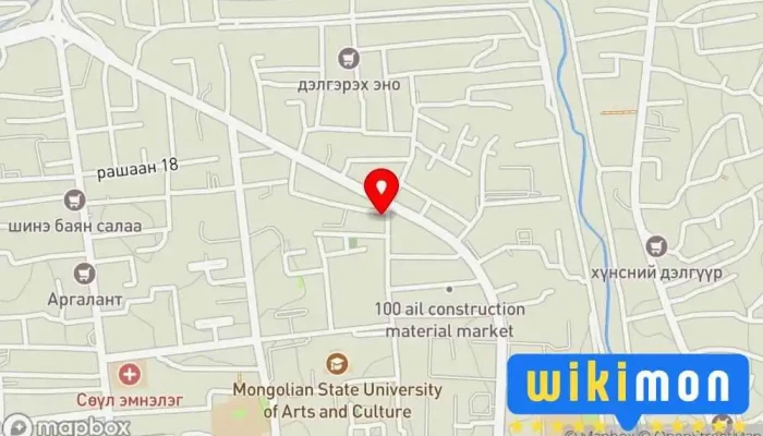 гэсэн газрын зураг Mungun Tavilga LLC 1 Үйлдвэрлэгч, Барилгын материалын дэлгүүр, Тавилгын дагалдах хэрэгсэл, Тавилгын дэлгүүр дээр Улаанбаатар