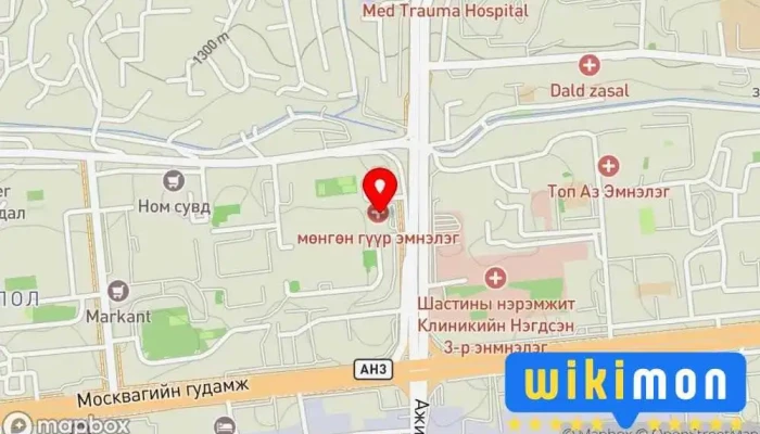 гэсэн газрын зураг Mungunguur hospital Эмнэлэг дээр Улаанбаатар