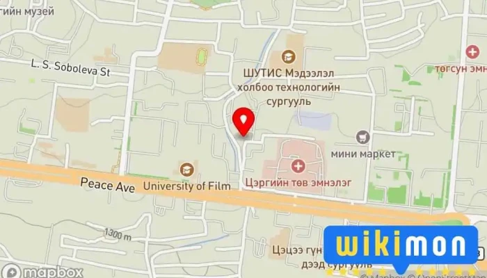 гэсэн газрын зураг Наран Зоог Ресторан дээр Улаанбаатар