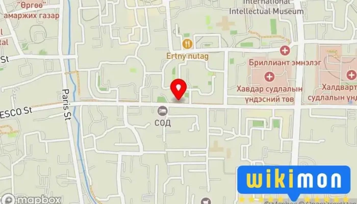 гэсэн газрын зураг Натур автобусны буудал Автобусны Билетийн Товчоо дээр Улаанбаатар