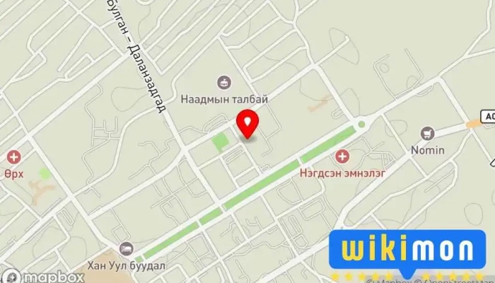 гэсэн газрын зураг Нийгмийн даатгалын газар Мужийн Удирдлагын Оффис, Засгийн газрын байшин дээр Даланзадгад