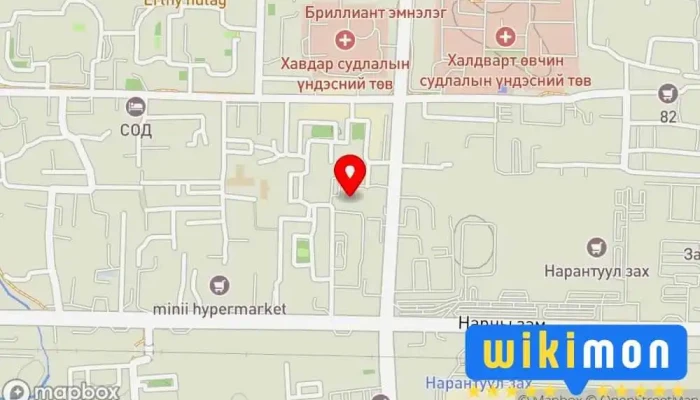 гэсэн газрын зураг Нийслэлийн ерөнхий боловсролын Улаанбаатар сургууль Secondary school дээр Улаанбаатар