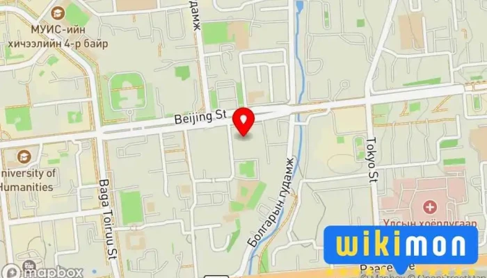 гэсэн газрын зураг Niisleliin irgenii tanhim Хотын Удирдлагын Оффис дээр Улаанбаатар