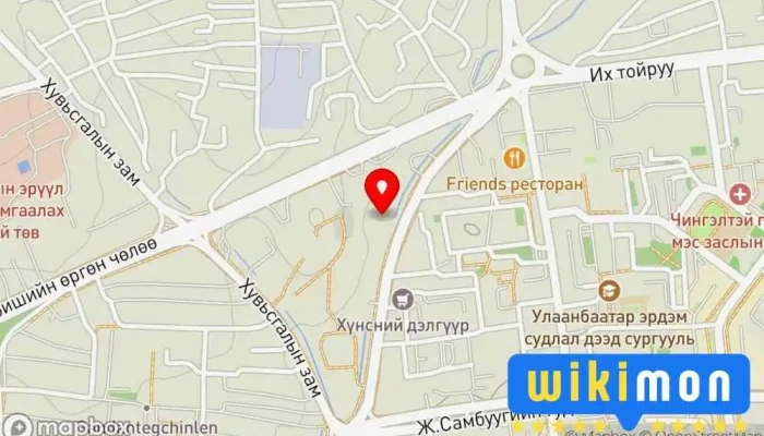 гэсэн газрын зураг НИСДЭГ МАШИН ТӨВ Auto accessories wholesaler дээр Улаанбаатар