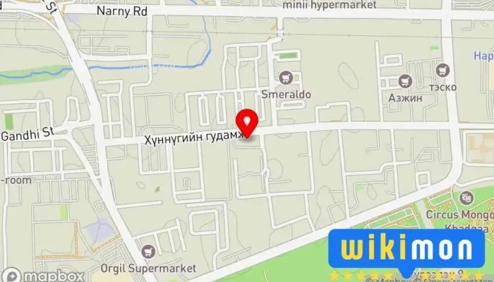 гэсэн газрын зураг Nogoon Jade LLC, Nogoon Jade International Academy, Nogoon Jade Education Centre@Paradise Plaza Боловсролын Зөвлөгч, Насанд хүрэгчдийн боловсролын сургууль, Боловсролын Байгууллага, Цахилгааны Инженер, Инженер, Инженерийн зөвлөх товчоо, Англи хэлний сургууль, Байгаль Орчны Инженер, Механикийн Инженер, Сургууль дээр Ulaanbaatar
