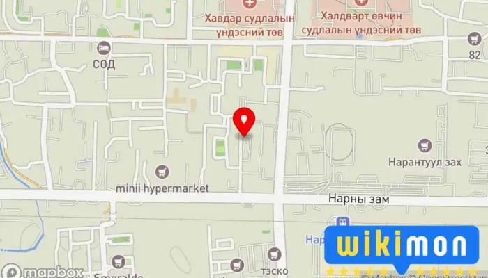 гэсэн газрын зураг Ногоон Төгөл Хотхон Орон сууцны цогцолбор дээр Улаанбаатар