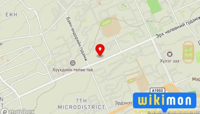 гэсэн газрын зураг Оч төв Хувцасны дэлгүүр дээр Эрдэнэт