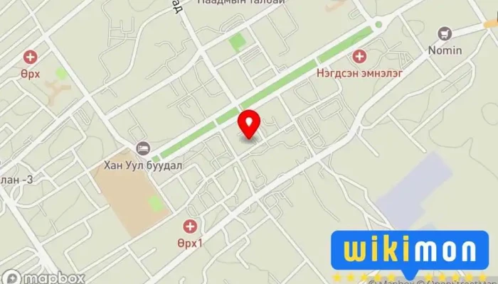 гэсэн газрын зураг Ochir hotel / Очир зочид буудал Зочид буудал дээр Даланзадгад
