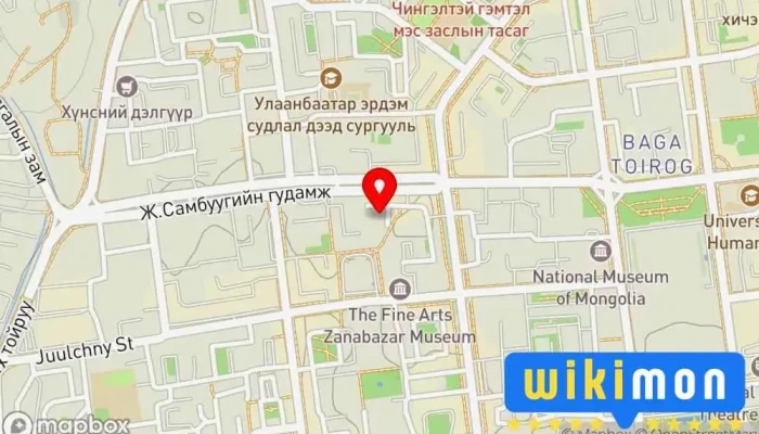 гэсэн газрын зураг Odosury Онлайн сургалт Программ хангамжийн компани дээр Улаанбаатар
