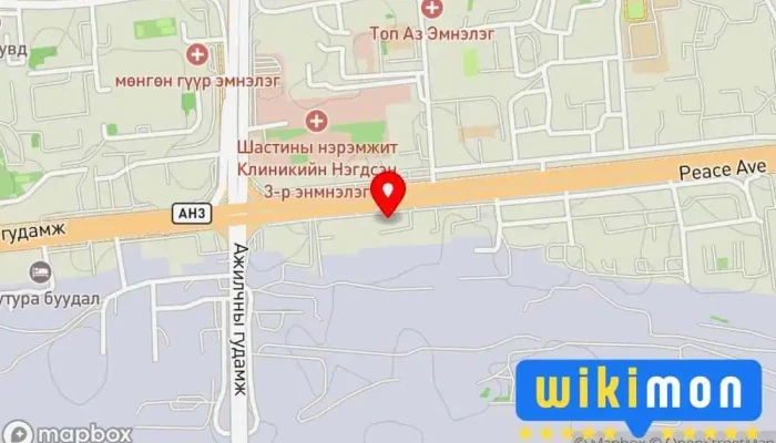 гэсэн газрын зураг Оюудаль Ажлын Хувцас  дээр Улаанбаатар