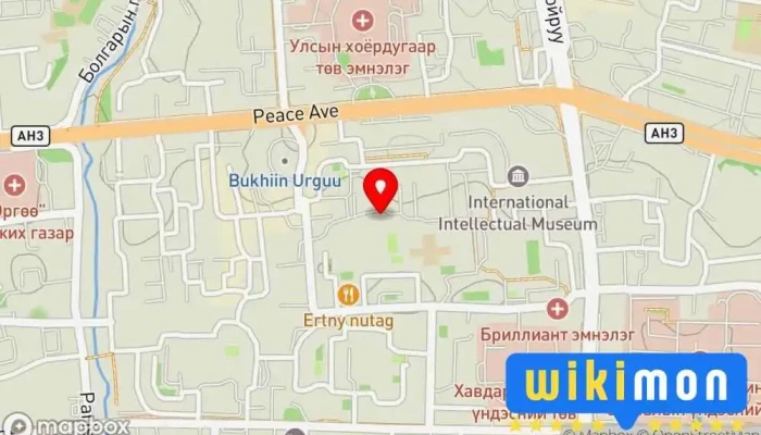 гэсэн газрын зураг ОЮУНЛАГ СУРГУУЛЬ  дээр Улаанбаатар