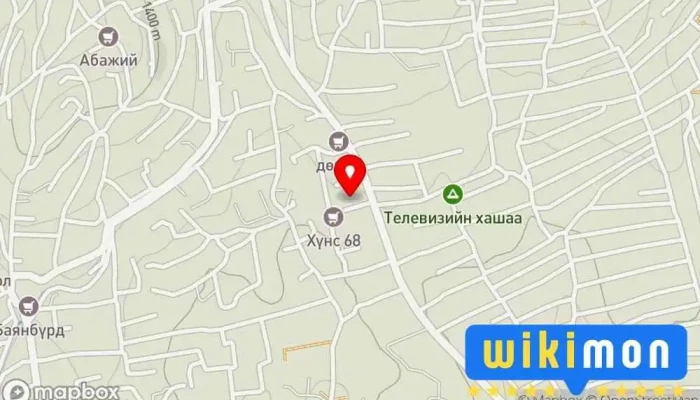 гэсэн газрын зураг Олон Нийтэд Түшиглэсэн Хүүхэд Хөгжил Хамгааллын Төв Хүүхэд Асрах Товчоо дээр Улаанбаатар