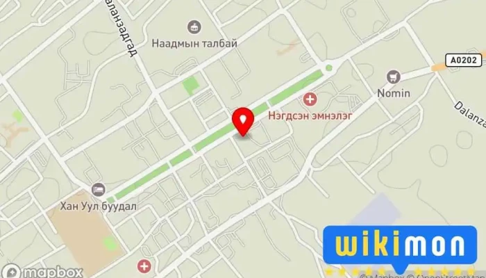 гэсэн газрын зураг Өмнөговь аймгийн Төв номын сан Номын сан дээр Даланзадгад