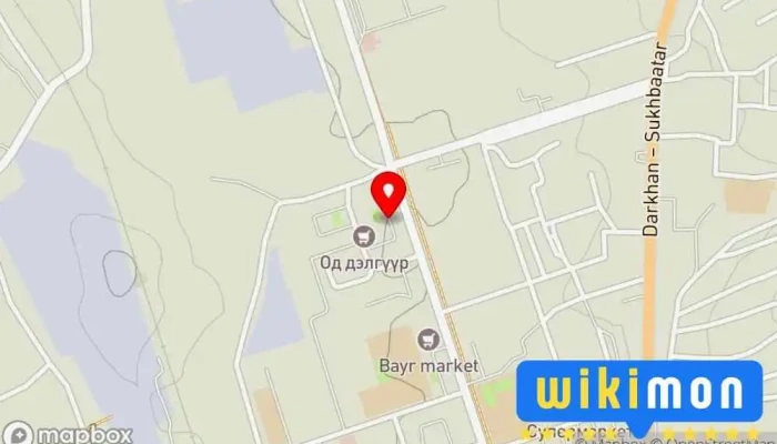 гэсэн газрын зураг өнгөт хороолол 17р байр Түр байрлах байр дээр Дархан