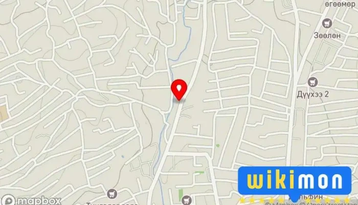 гэсэн газрын зураг Өнхрүүш компани Bus stop дээр Улаанбаатар