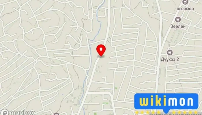 гэсэн газрын зураг Өнхрүүш компани Bus stop дээр Улаанбаатар