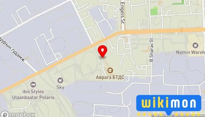 гэсэн газрын зураг Оном сургууль Сургууль дээр Улаанбаатар