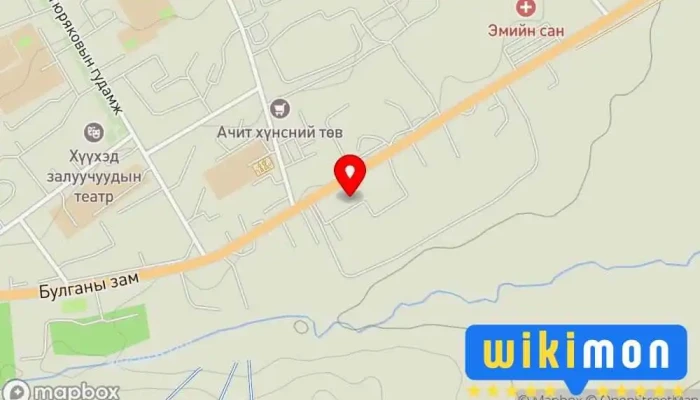 гэсэн газрын зураг Orkhon teesh Компаний Оффис дээр Эрдэнэт