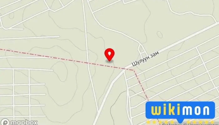 гэсэн газрын зураг Орхон Түлээний зах  дээр Эрдэнэт