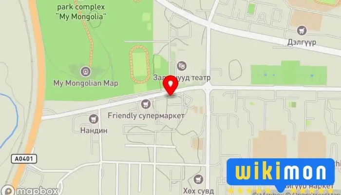 гэсэн газрын зураг Park town Нийтийн орон сууц дээр Дархан