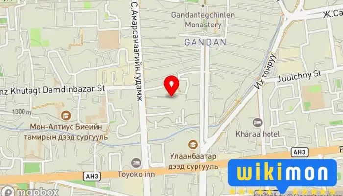 гэсэн газрын зураг PDR Gandan - Будаггүй авто кузов засвар Авто засварын төв дээр Улаанбаатар