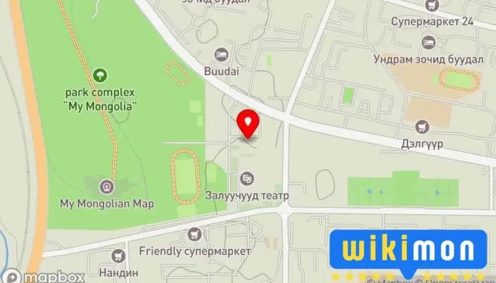 гэсэн газрын зураг Pizza Hut - Darkhan Түргэн хоолны ресторан дээр Шинэ