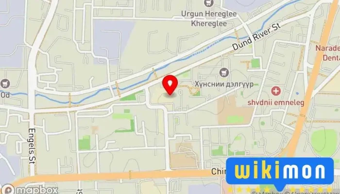 гэсэн газрын зураг Post office 36 Шуудан дээр ХУД - 2 хороо